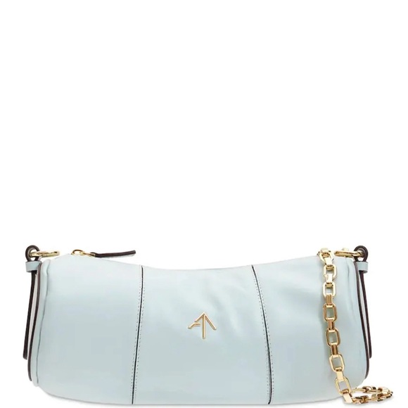 Manu Atelier Cylinder Bag in Artic Blue Made in Turkey - Picture 5 of 6